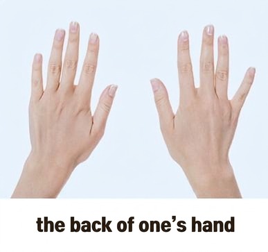 Rejuran Healer treatment area — back of the hands