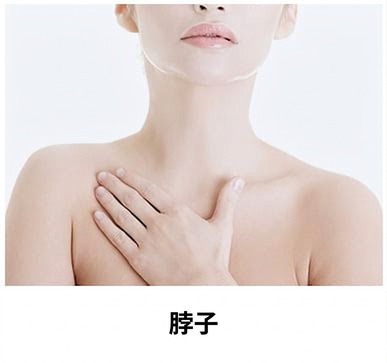 丽珠兰修复治疗部位 — 颈部